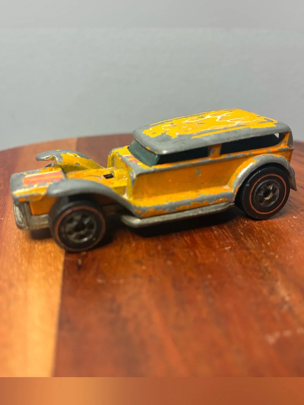 1969 Hot Wheels Redline Prowler Hong Kong Orange Yellow Mattel